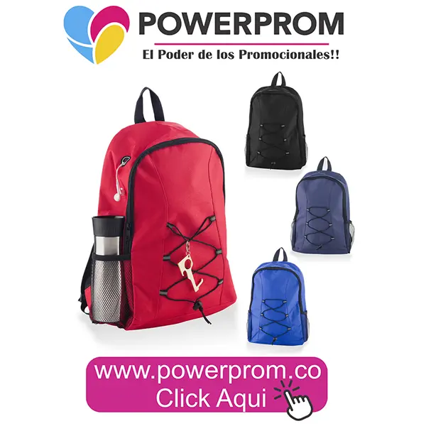 Morral Backpack Strings promocional en Bogotá, Cali, Medellín y Cartagena
