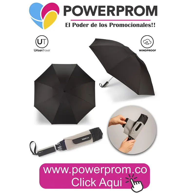 Paraguas Easyroll 23 personalizado en Bogotá, Medellín y Cali
