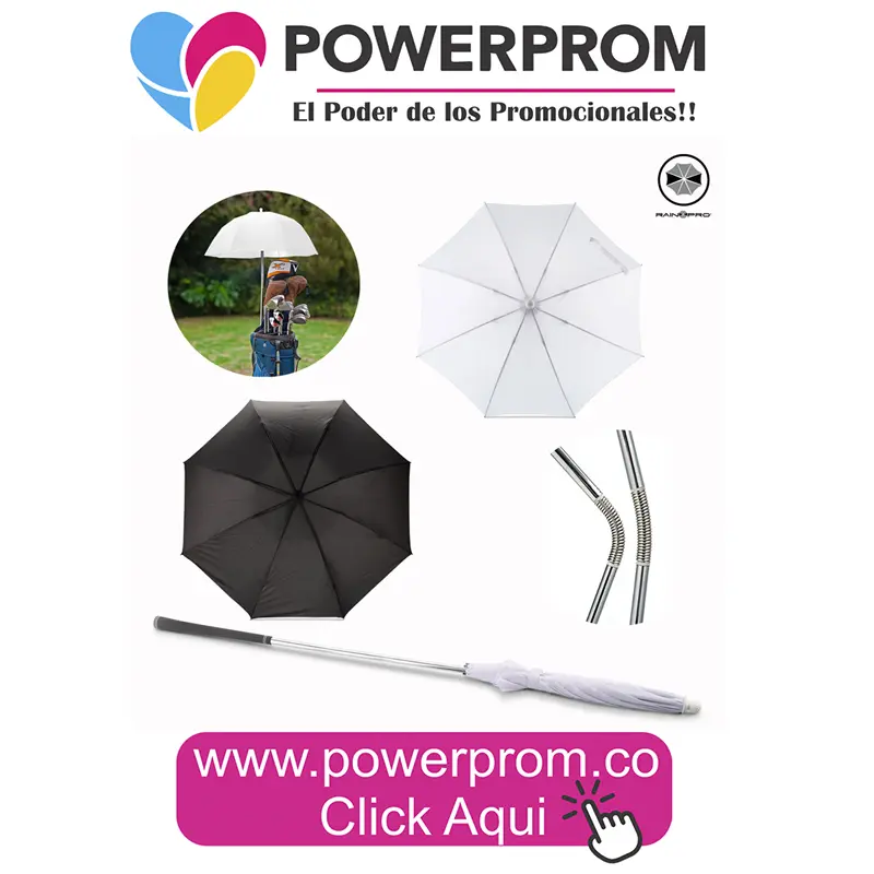 Paraguas Flex Golf 16 con logo en Bogotá y principales capitales