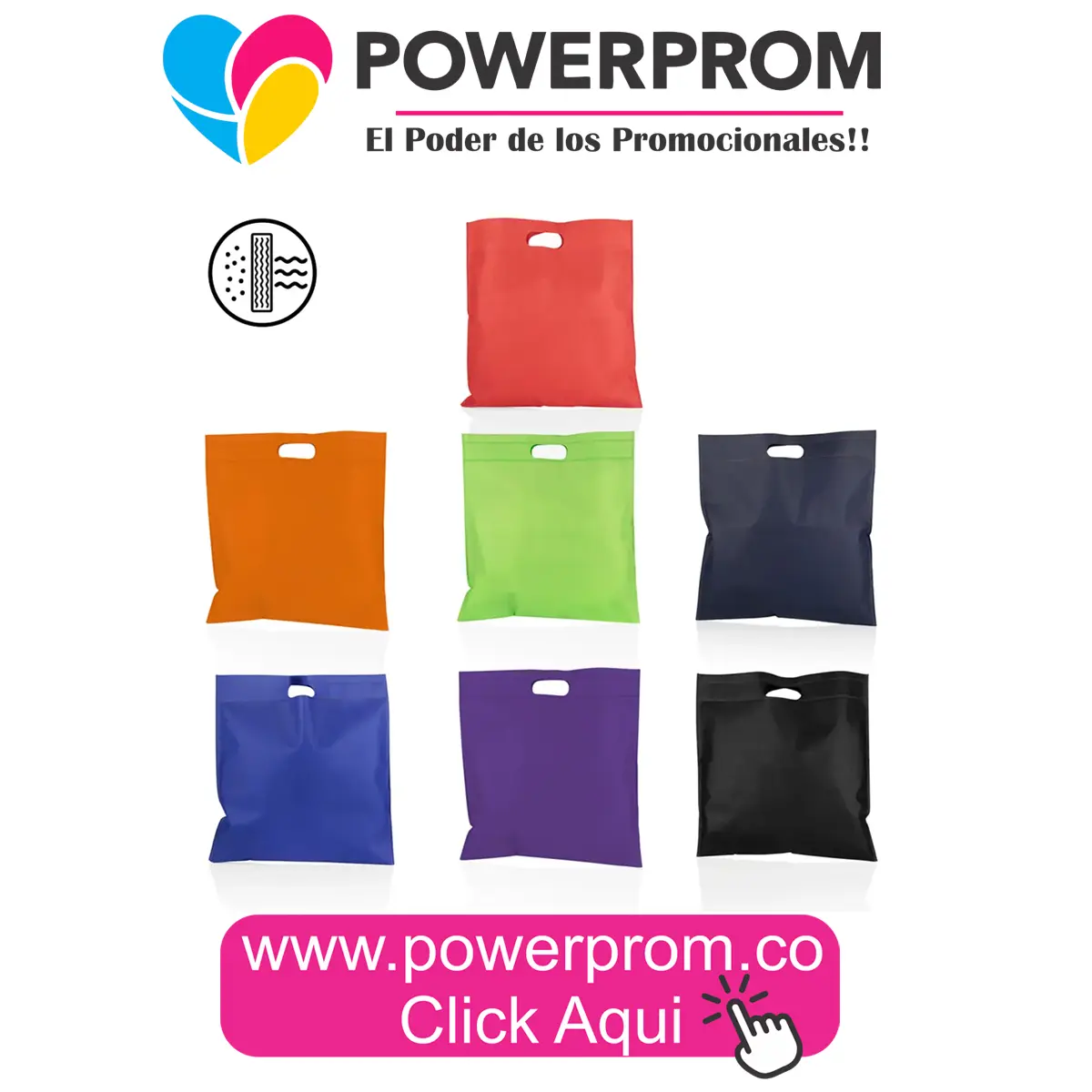 Rally Bag Pro Cambrel personalizada para promociones empresariales en Bogotá, Cali, Medellín y Barranquilla.