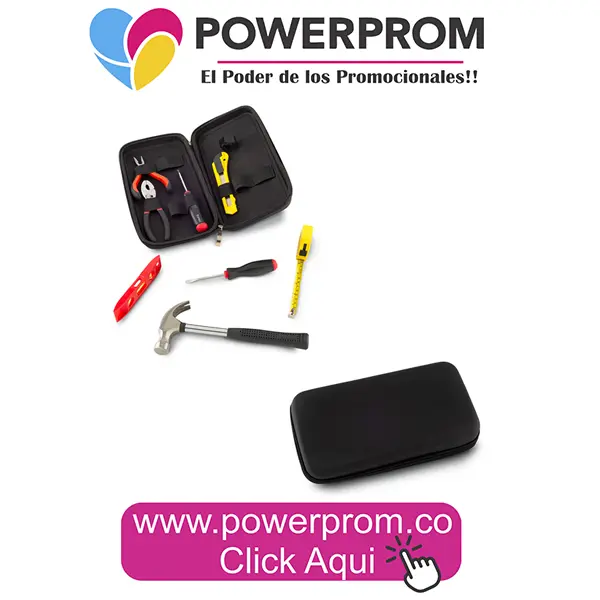 Set de herramientas Hammer promocional con logo empresarial en Bogotá y Medellín