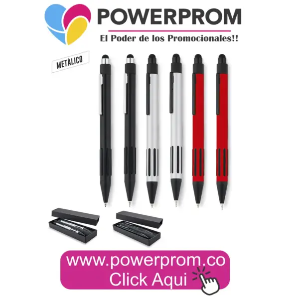 SET ELEGANCE Bolígrafo y Portaminas personalizados – set corporativo de lujo en Colombia