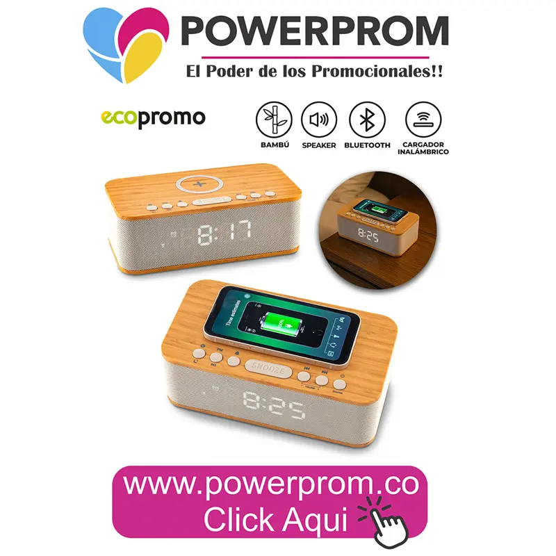 Speaker Bluetooth Bamboo 3-1 ecológico promocional en Bogotá y Medellín