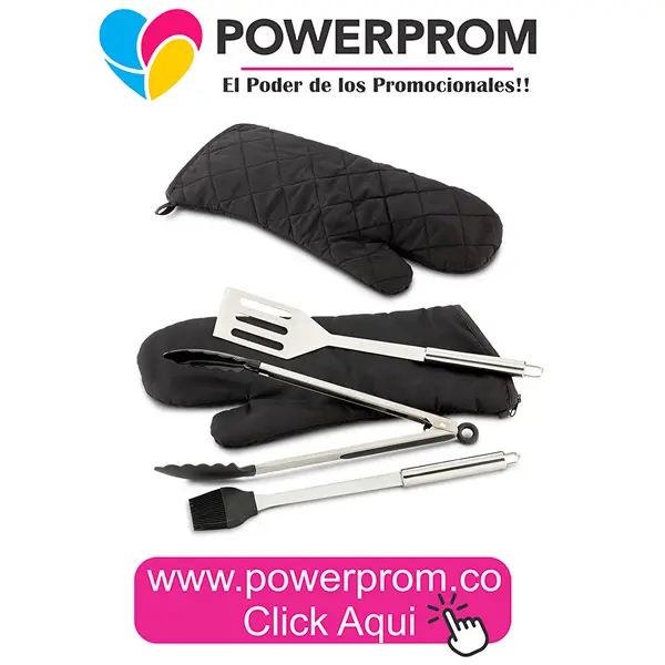 Set de BBQ con guante promocional personalizado en Bogotá, Medellín y Cali