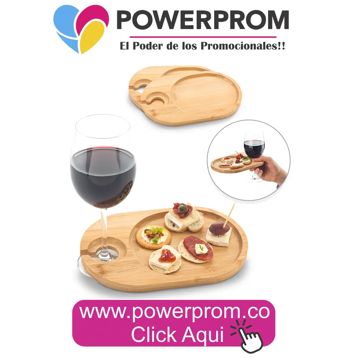 Set de tablas de vino Wine Snack en Chapinero, Suba, Usaquén, Medellín y Barranquilla