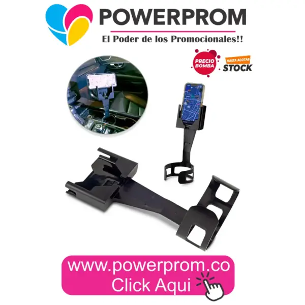 Soporte para móviles Cup promocional en Bogotá, Medellín, Cali y Barranquilla.