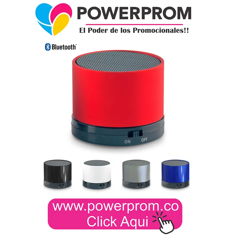 Speaker Bluetooth Artix II personalizado | Parlantes promocionales modernos en Bogotá y Colombia – PowerProm