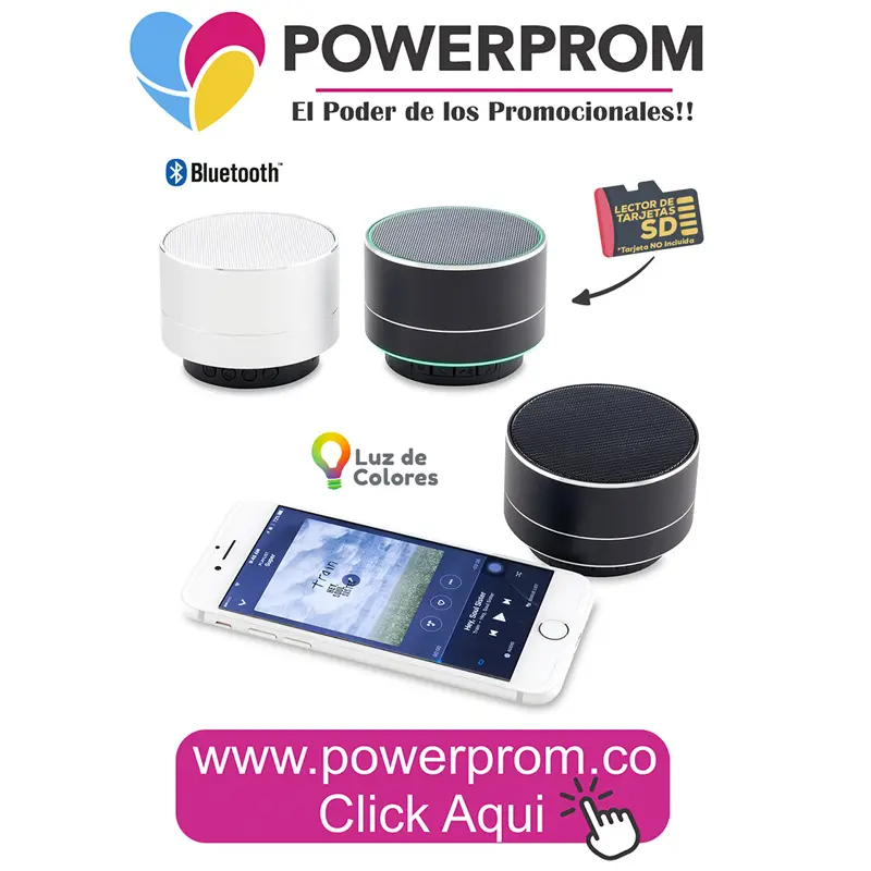 Speaker Bluetooth Barack promocional portátil en Bogotá y Medellín
