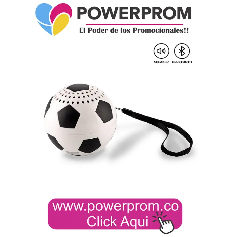 Parlante promocional Soccer Ball en Bogotá y Medellín
