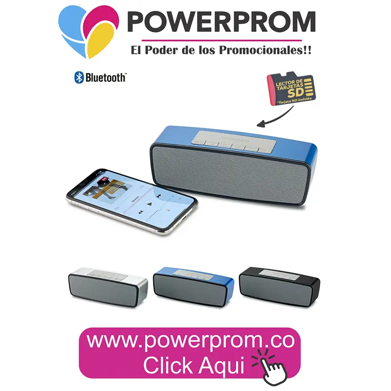 Parlante Bluetooth Soundmaster II promocional Bogotá y Medellín