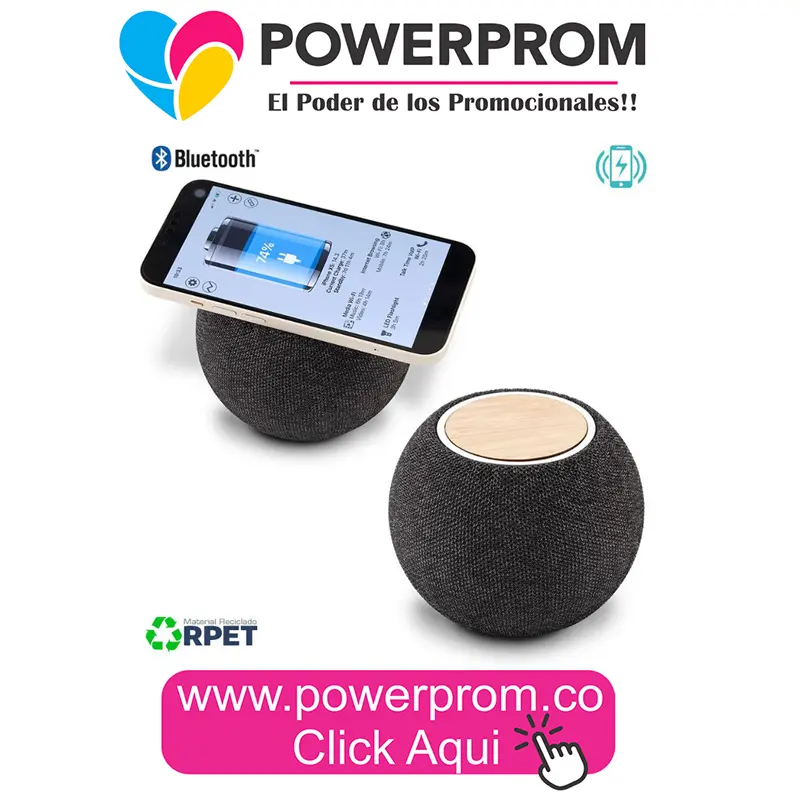 Speaker Bluetooth Tweek RPET personalizado | Parlante promocional ecológico en Bogotá y Colombia – PowerProm