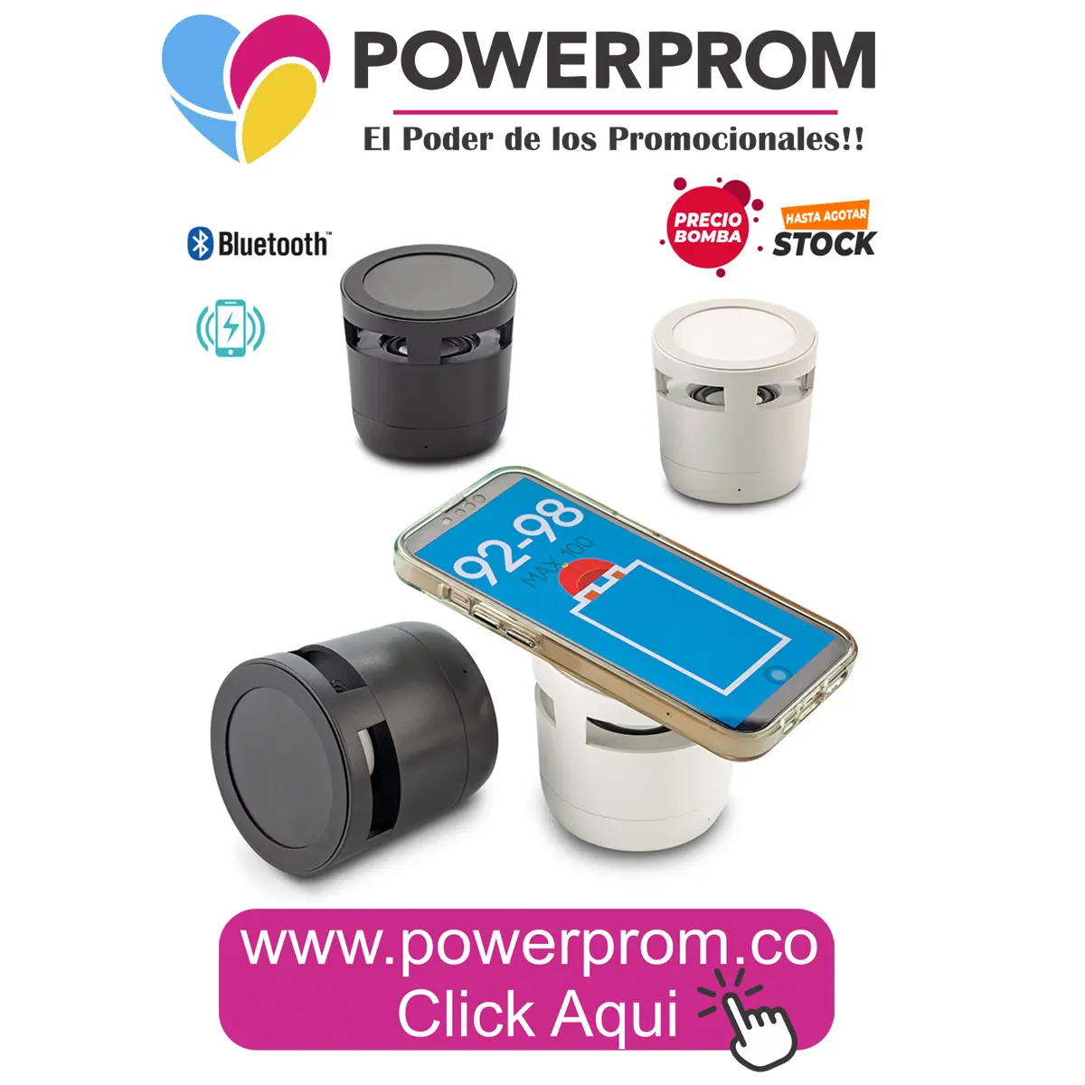 Parlante Bluetooth Wyn 2 en 1 personalizado