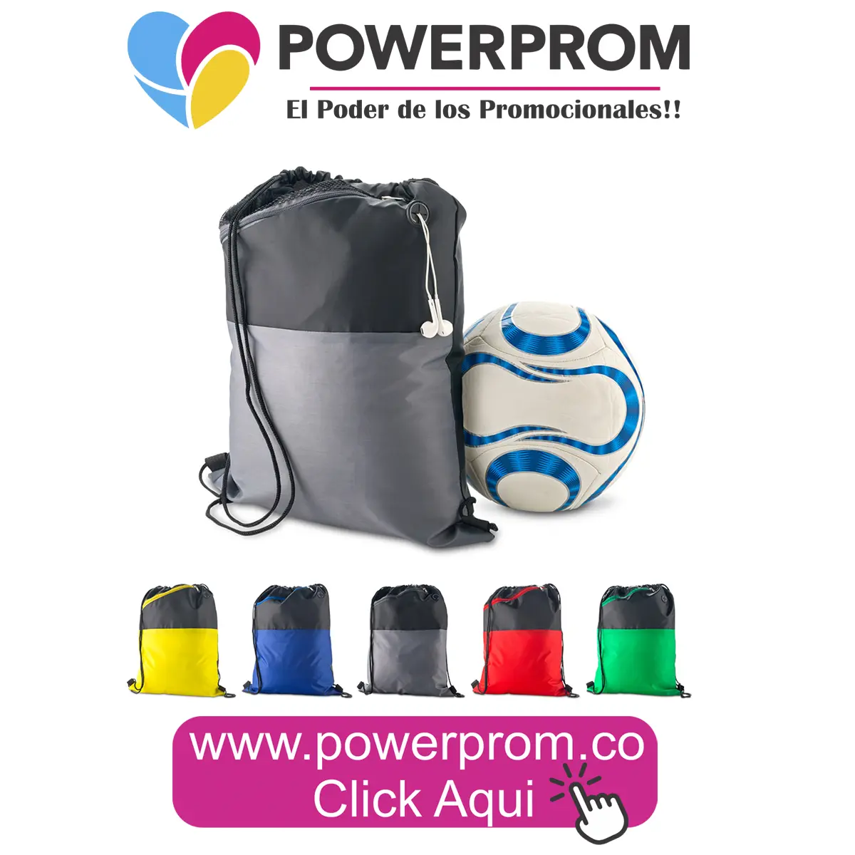 Sporty Bag Spock personalizada para marcas y empresas en Bogotá y ciudades principales de Colombia.