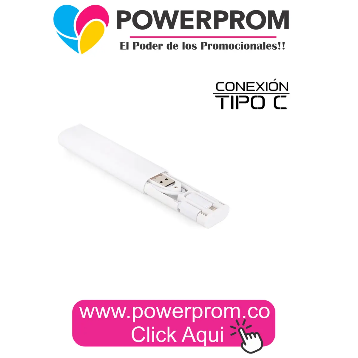 Set Havertz de cables y adaptadores con logo