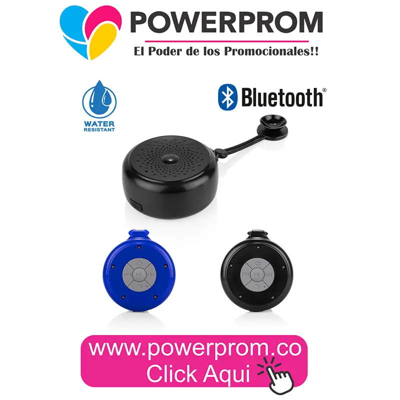 Altavoz Water personalizado | Parlante promocional resistente al agua – PowerProm