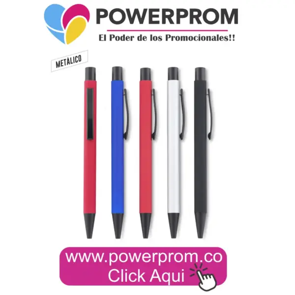 TEMPO – bolígrafo metálico corporativo personalizado con logo en Colombia