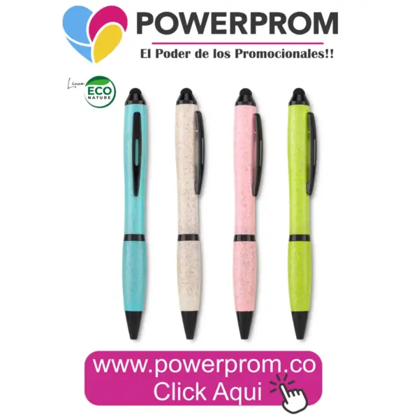 Esfero ecológico Ventura con stylus para pantallas táctiles