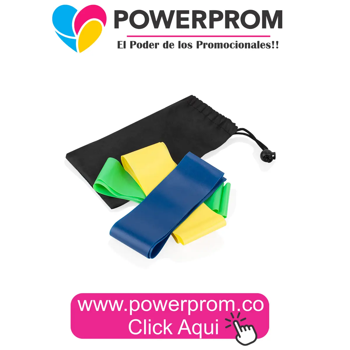 Set de Bandas Elásticas VI0327 personalizadas en Bogotá y capitales.