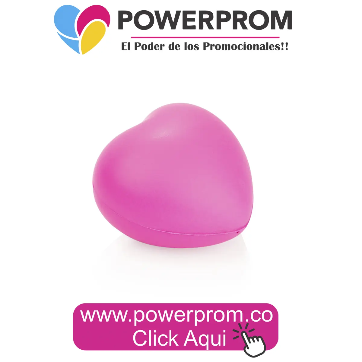 Antiestrés en forma de corazón personalizado, regalo para Amor y Amistad en Bogotá, Medellín, Cali, Barranquilla y Cartagena – Powerprom