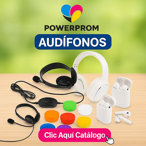 audifonos promocionales personalizados colombia powerprom