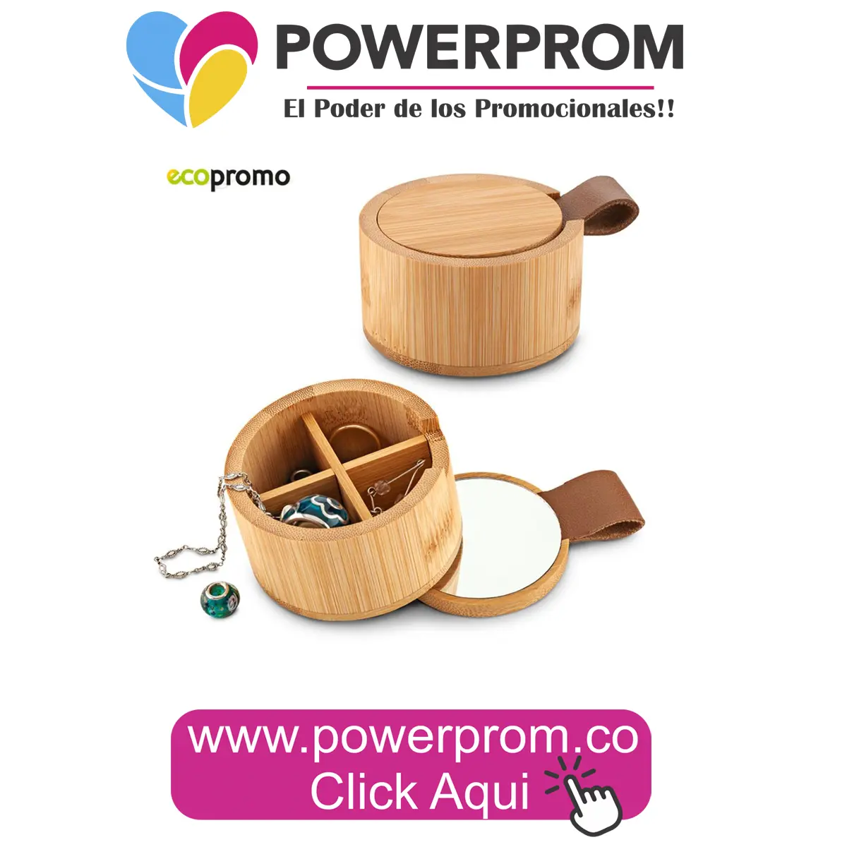 Joyero en madera personalizado, regalo elegante Amor y Amistad Bogotá y Medellín – Powerprom
