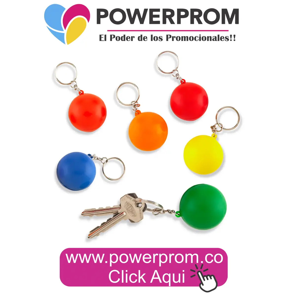 Llavero antiestrés en Bogotá (Engativá, Fontibón, San Cristóbal) y ciudades principales – PowerProm