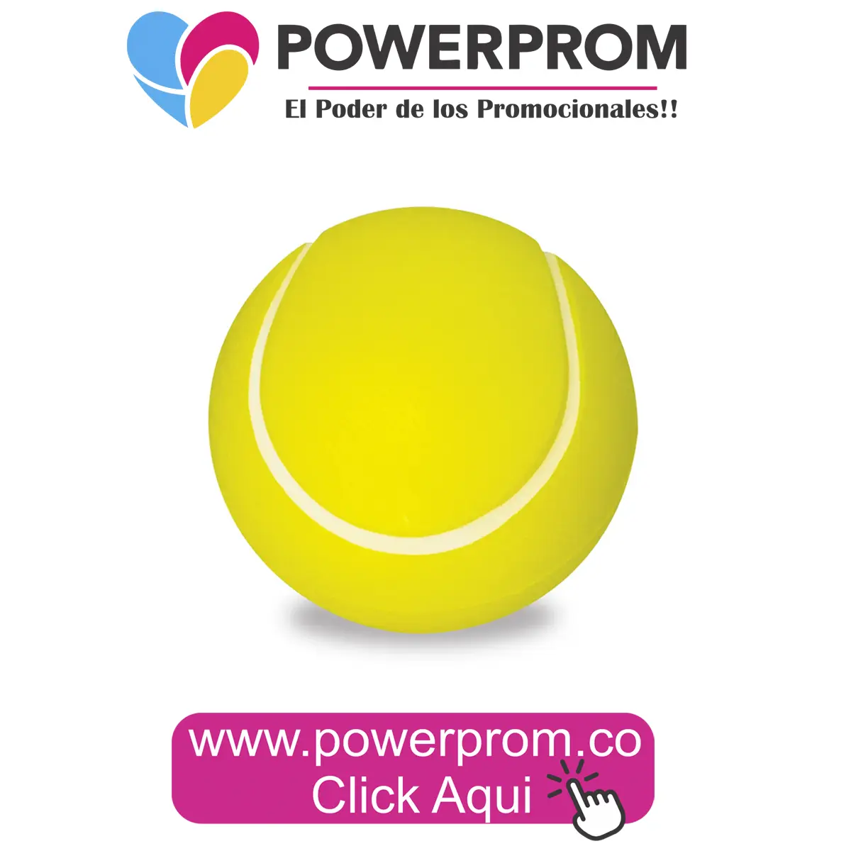 Pelota de tenis antiestrés en Bogotá (Usaquén, Teusaquillo, Suba) y ciudades principales – PowerProm