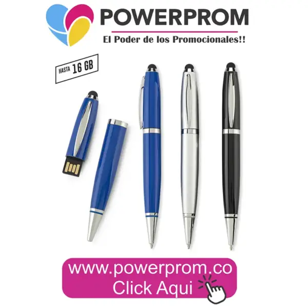 Memoria USB en bolígrafo King 5723 personalizada con logo