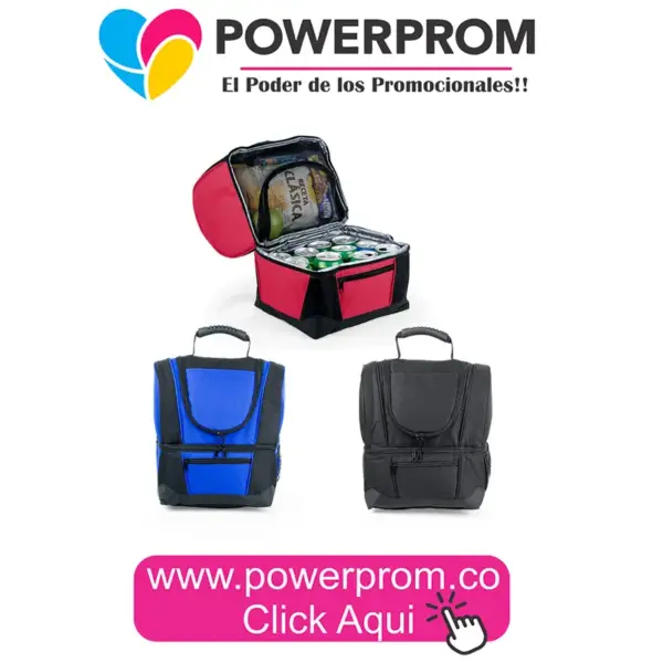 Lonchera Julio Cesar con forro térmico y marcación