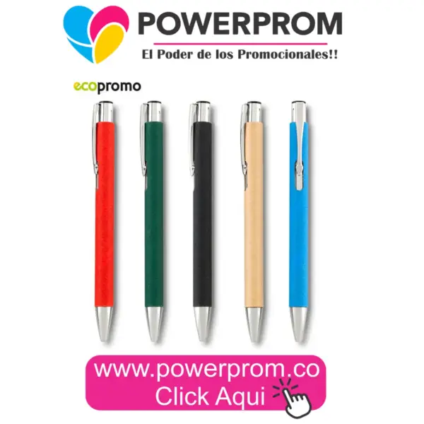 Bolígrafo Aston-Cartoon plástico personalizado con logo para campañas en Colombia