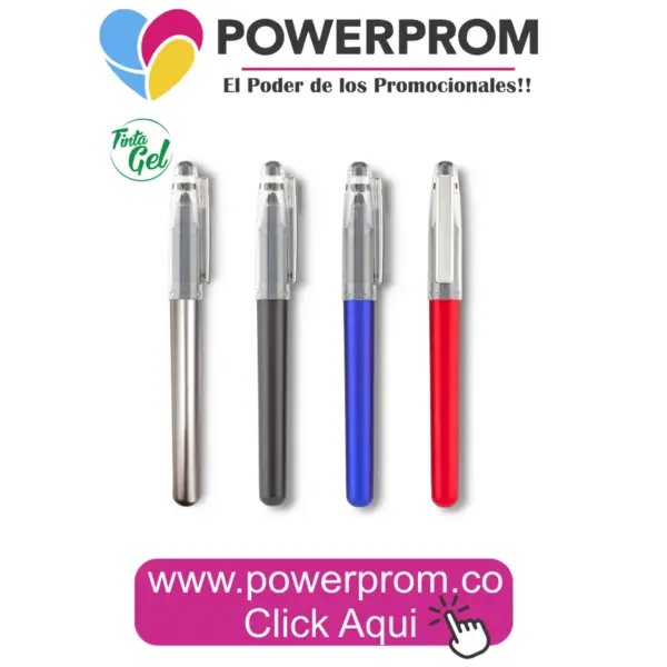 Bolígrafo Maddax Gel plástico con tinta gel personalizada – Colombial