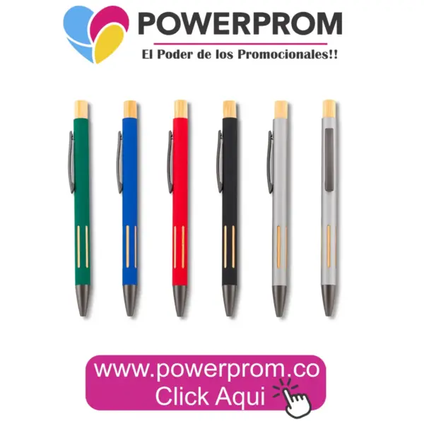 Bolígrafo Ziwei Bamboo plástico y bambú personalizado ecológico – Colombia