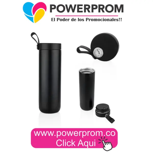 Termo de acero inoxidable Clio 500 ml personalizado PowerProm Bogotá Colombia