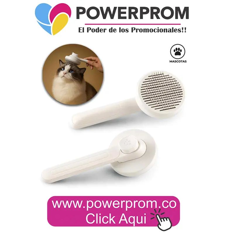 Cepillo para mascota para pelo corto y largo personalizado con logo