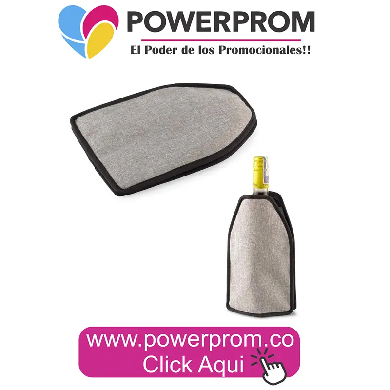 Cooler para Botellas personalizado con logo para regalos corporativos en Bogotá y Colombia.