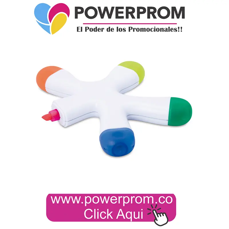 Resaltador Luanda Personalizado con Logo | PowerProm Colombia