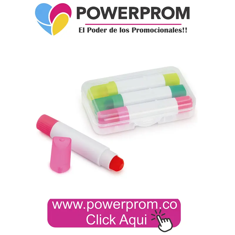 Resaltador Wax de Cera Personalizado | PowerProm Colombia