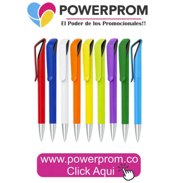 ES0614 Bolígrafo Venecia plástico personalizado con logo – Colombia
