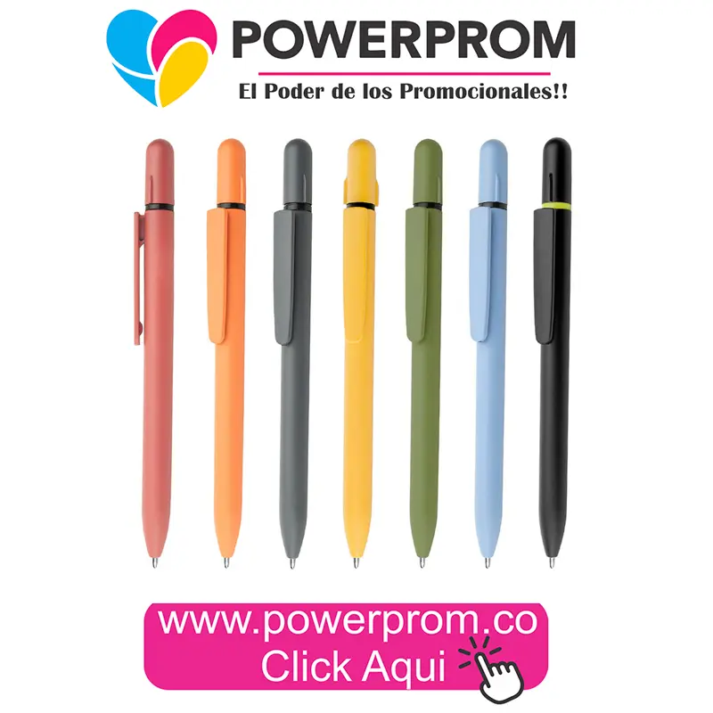 Bolígrafo Resaltador Turquía Personalizado con Logo | PowerProm Colombia
