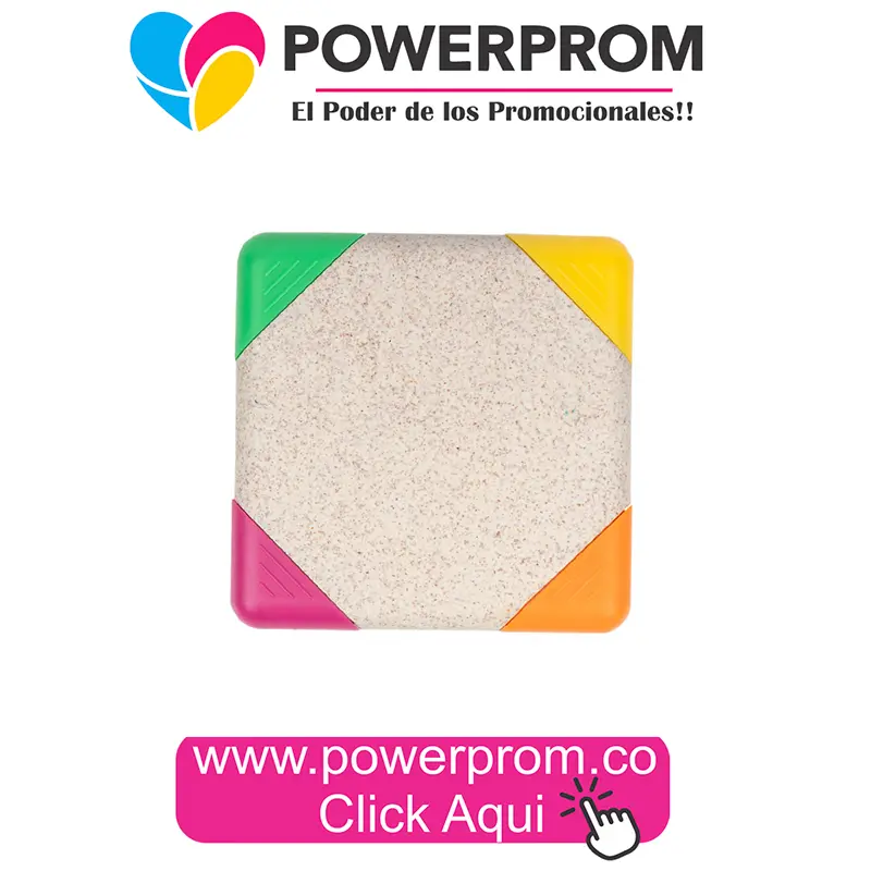 Resaltador Square Trigo personalizado con logo | PowerProm Colombia