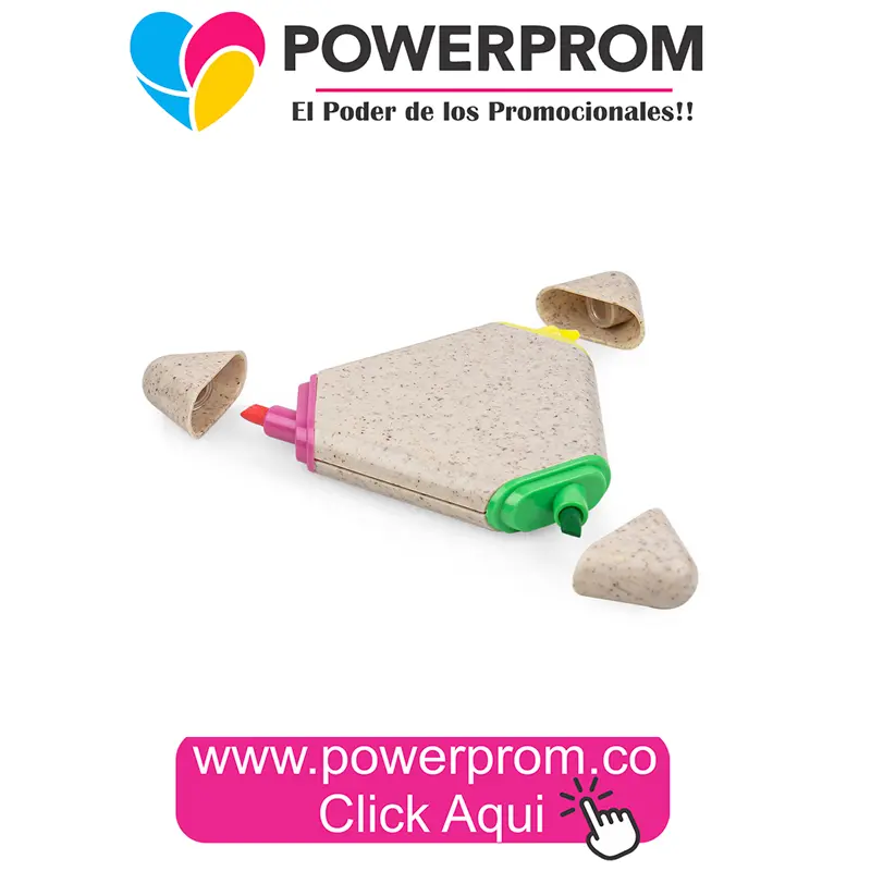 Resaltador Cuba Trigo 1 personalizado con logo | PowerProm Bogotá y Colombia