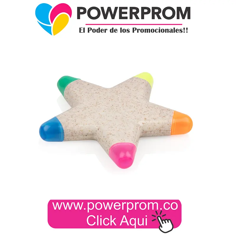 Resaltador Star Trigo personalizado | PowerProm Colombia