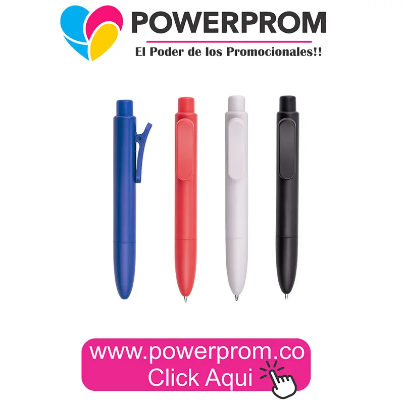 ES1016 Bolígrafo Asti personalizado con logo para regalos corporativos en Bogotá y Colombia.
