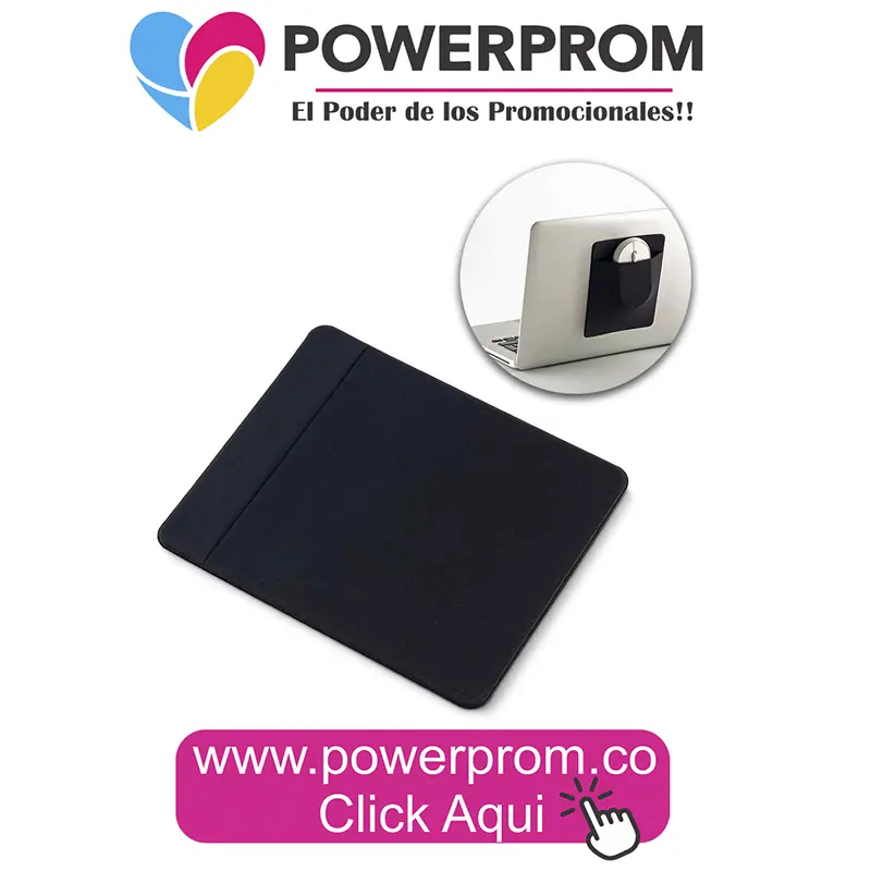 Funda para Mouse personalizada con logo para regalos corporativos en Bogotá y Colombia.