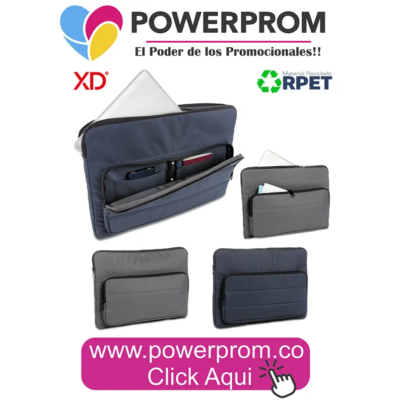 Funda portalaptop ejecutiva Impact RPET personalizada con logo de empresa, entregas en Bogotá (Usaquén, Chapinero, Suba, Engativá, Fontibón, Kennedy, Bosa, Tunjuelito, San Cristóbal, Teusaquillo, Puente Aranda, Barrios Unidos, Santa Fe, Antonio Nariño, Rafael Uribe Uribe, Ciudad Bolívar, Candelaria, Sumapaz) y en ciudades de Colombia como Medellín, Cali, Barranquilla, Bucaramanga, Cartagena, Pereira, Manizales, Cúcuta, Ibagué, Villavicencio, Pasto, Montería, Santa Marta, Armenia y Neiva.