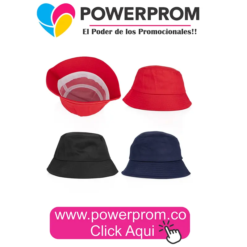 Sombrero Pesquero personalizado con logo para regalos corporativos en Bogotá y Colombia.