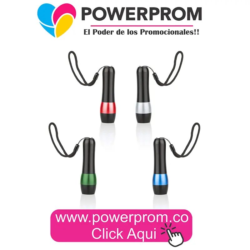 Linterna Miles HE0337 corporativa con personalización en Colombia