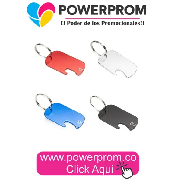 HE0342 llavero metálico Easy con logo grabado