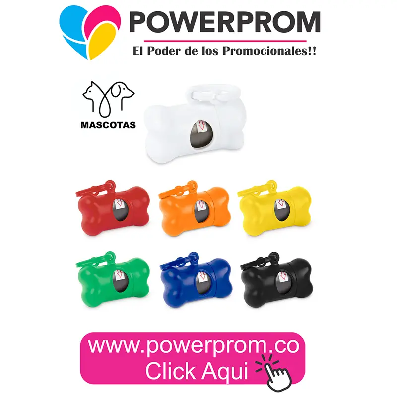 Dispensador de bolsas en forma de hueso para mascotas personalizado