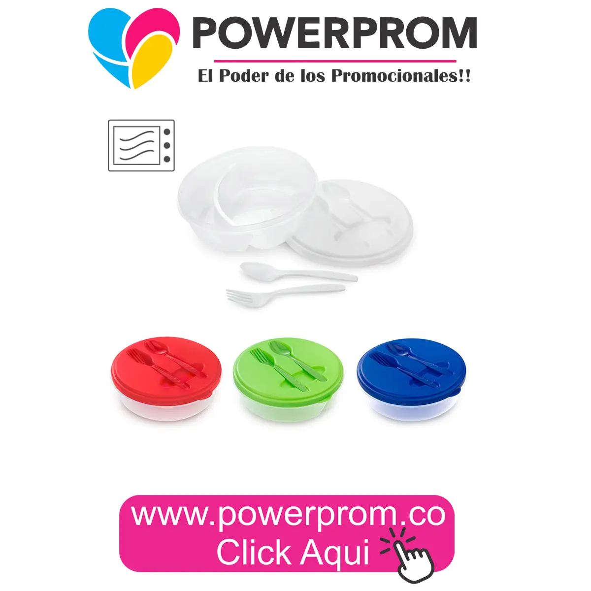 HO0288 Portacomidas Round personalizado para empresas y regalos – Colombia